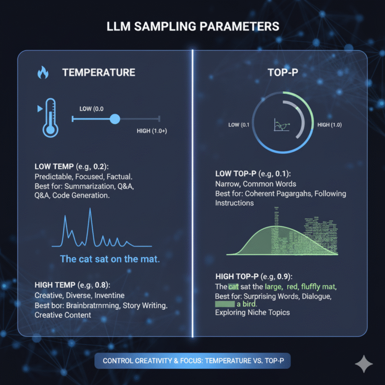 Temperature vs Top-p: LLM Sampling Guide (2025)